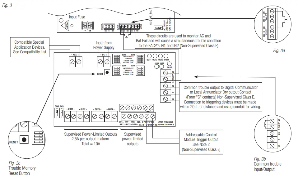 Altronix AL1002ULADAJ NAC Power Extender - fig3