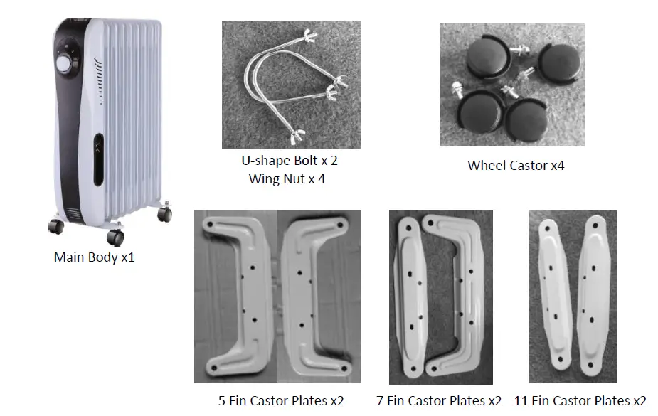 Goldair GOC2 series Fin Oil Column Heater fig (4)