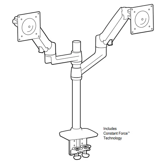 ergotron 45 248-026 LX Dual Stacking Arm