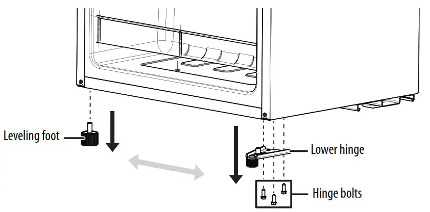 Phillips screwdriver to remove the hinge bolts