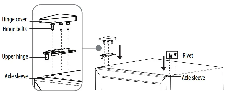 Replace the glass door