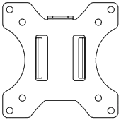 VonHaus 3000112 Double Vertical Monitor Stand B01