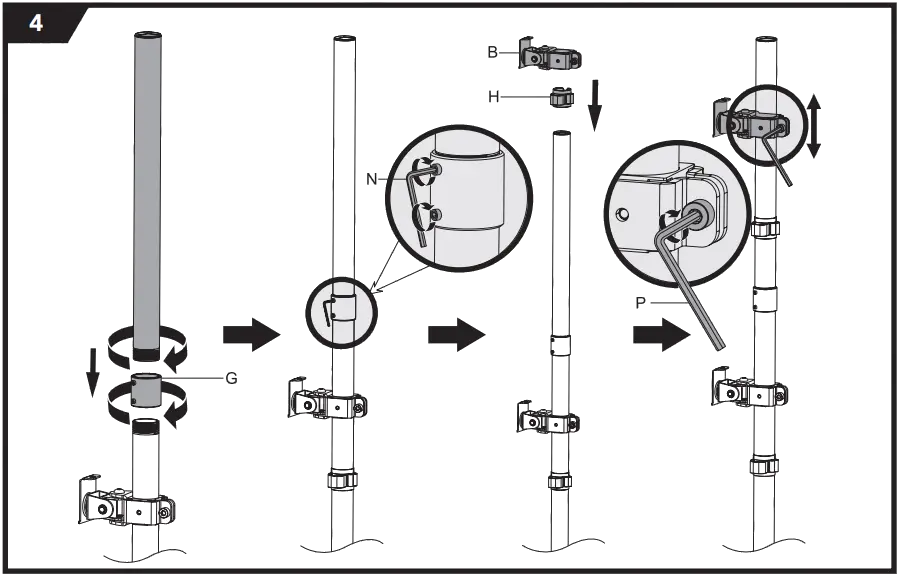VonHaus 3000112 Double Vertical Monitor Stand D4