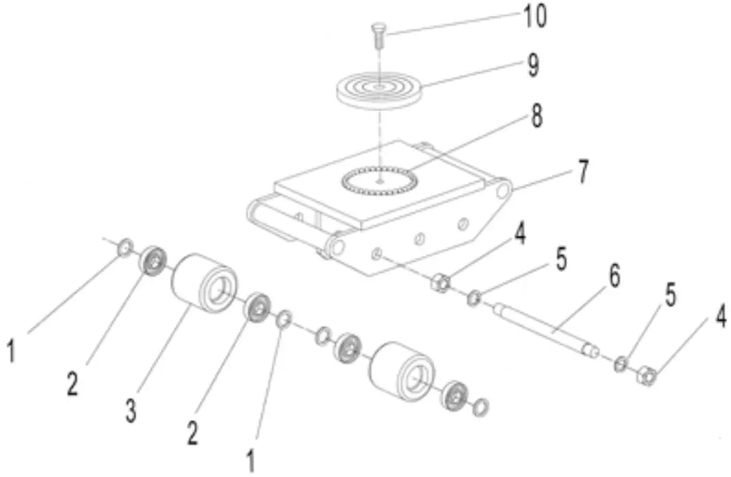 Lifting365 VRS2 Machinery Moving Skates - Figure 6