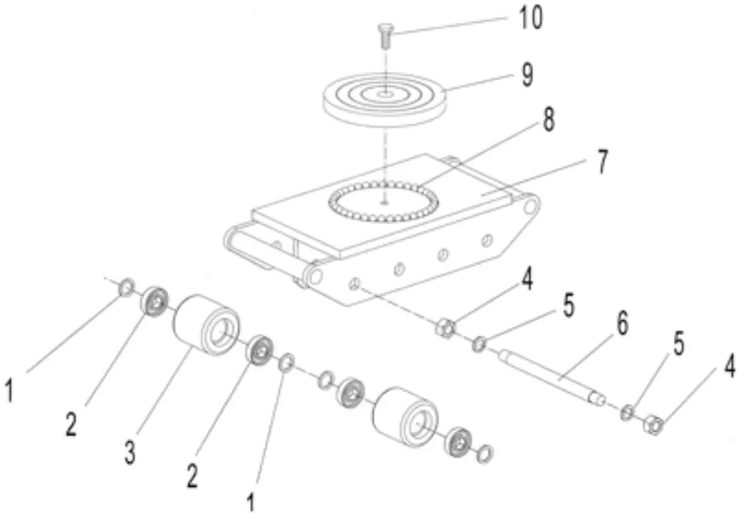 Lifting365 VRS2 Machinery Moving Skates - Figure 7