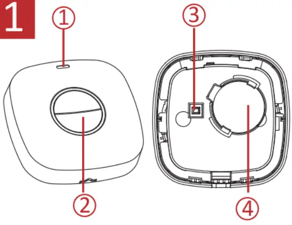 HIKVISION DS-PDEB2-EG2-WE Wireless Panic Button (double)