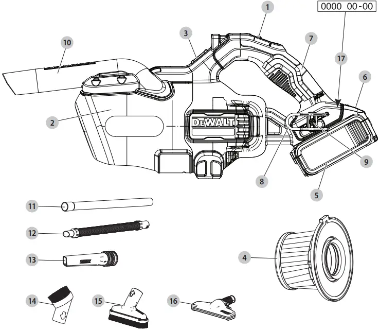 DEWALT DCV501LN Vacuum Cleaner 18V without Battery fig A