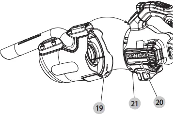 DEWALT DCV501LN Vacuum Cleaner 18V without Battery fig E