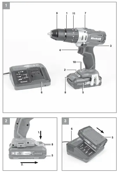 Einhell-TE-CD-18-2-Li-i-Cordless-Hammer-Drill-Screwdriver-Instruction-Manual-fig-1