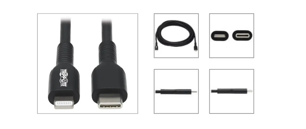 Tripp-lite M102-03m-bk Usb-c To Lightning Sync Charge Cable Owner's Manual