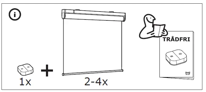 IKEA KADRILJ Roller Blind fig 4