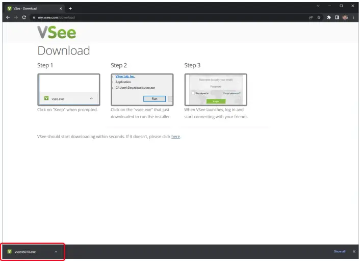 VSee Messenger Application