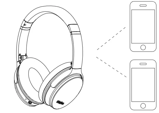 NC35 Noise Cancelling Wireless Bluetooth Headphones Voice Dialing