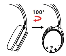 NC35 Noise Cancelling Wireless Bluetooth Headphones How to Wear