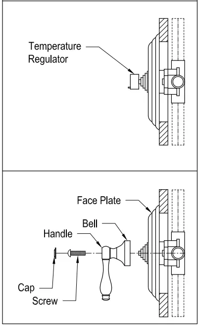 Kingston KB4653DL Pressure Balancing Valve Tub and Shower Unit-fig6