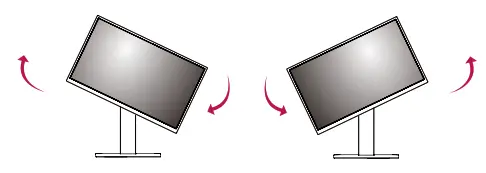 LG 24CK550Z Cloud Monitor Owner's -Rotate the monitor clockwise