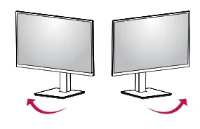 LG 24CK550Z Cloud Monitor Owner's - Swivel stand