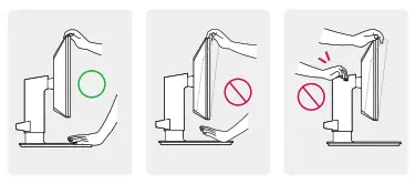 LG 24CK550Z Cloud Monitor Owner's - adjusting the angle of the monitor