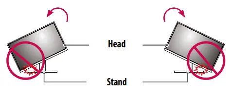 LG 24CK550Z Cloud Monitor Owner's - pivot feature