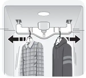 LG S3CW Styler Steam Closet with TrueSteam Technology and Exclusive Moving Hangers in Metallic Charcoal User Manual - Hang clothes on the moving hanger