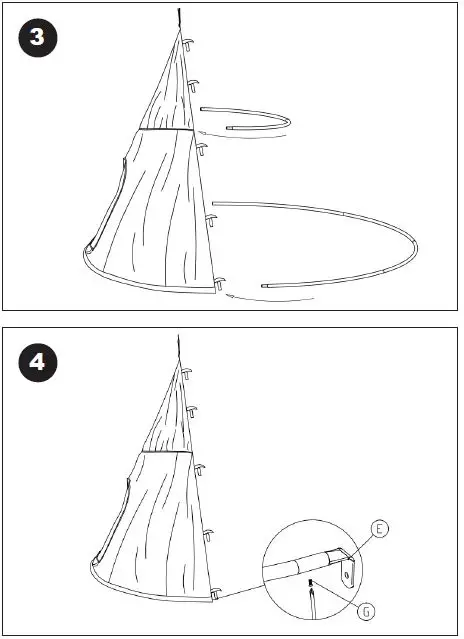 NORDIC 805-403 Tent for Swing-2