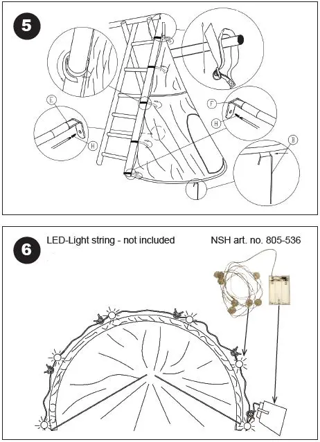 NORDIC 805-403 Tent for Swing-3