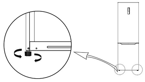 IKEA MEDGÅNG Fridge - Levelling feet 1