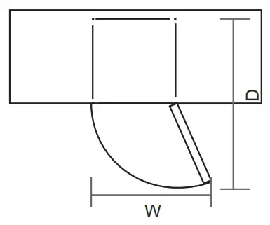 IKEA MEDGÅNG Fridge - Levelling feet