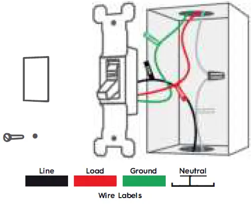 GE 48717 C-Start Smart Button Switch Timer 12