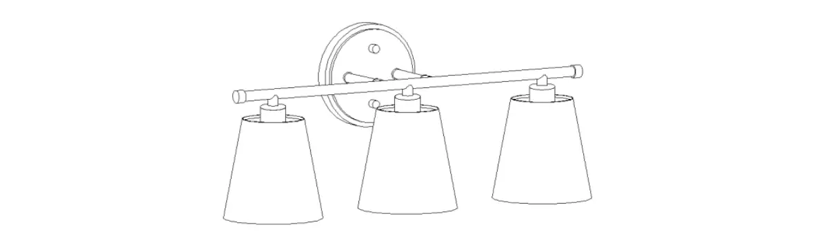 Uolfin 5069685 3-light Matte Gold Contemporary Vanity Light Instruction Manual Uolfin 5069685 3-light Matte Gold Contemporary Vanity Light Instruction Manual