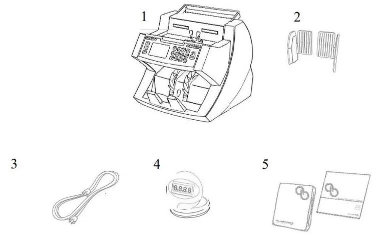 AccuBANKER AB4200 Commercial Bill Counter Basic or MGUV User Guide - Box Contents
