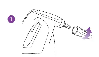 Attach the Steam Bottle Nozzle