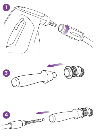 Attach the hose connector