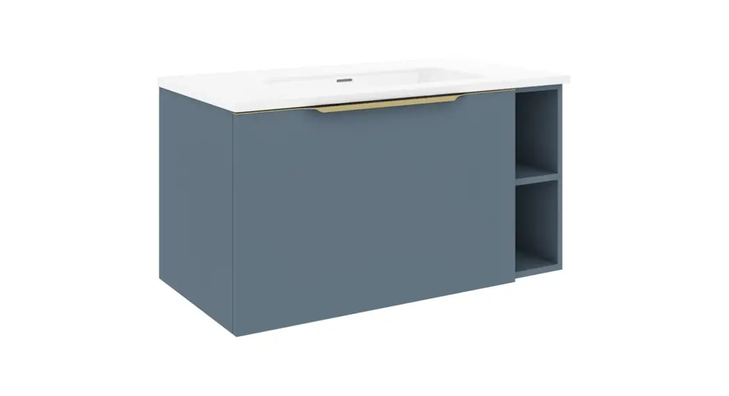 Better Bathrooms 900mm Blue Wall Hung Vanity Unit With Basin User Manual Better Bathrooms 900mm Blue Wall Hung Vanity Unit With Basin User Manual