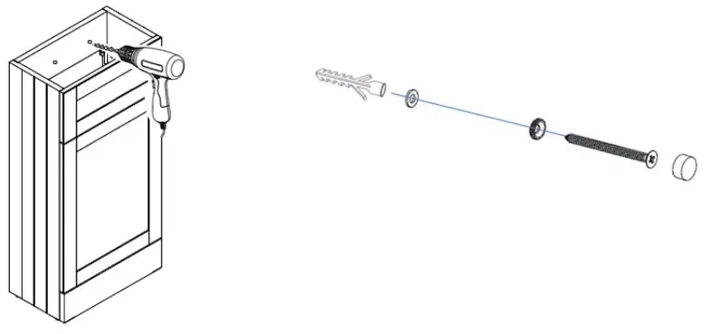 better bathrooms 900mm Blue Wall Hung Vanity Unit with Basin - Figure 15