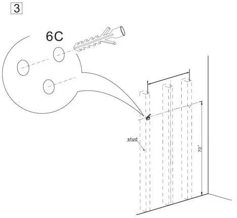 better bathrooms 900mm Blue Wall Hung Vanity Unit with Basin - Figure 3
