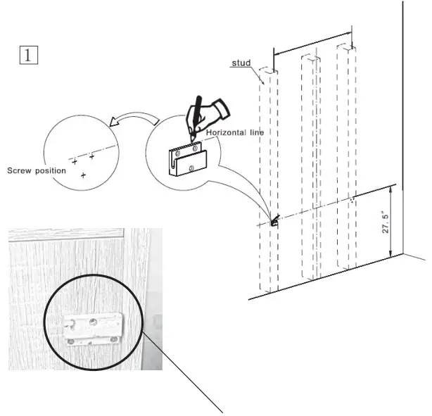better bathrooms 900mm Blue Wall Hung Vanity Unit with Basin - Figure 6