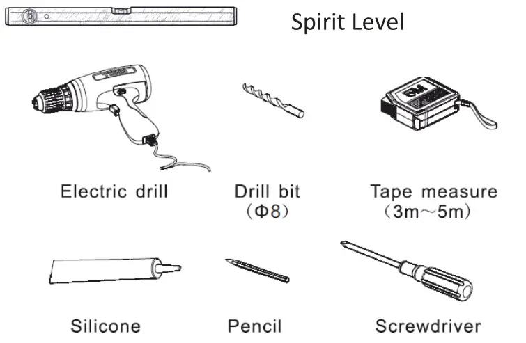 better bathrooms 900mm Blue Wall Hung Vanity Unit with Basin - INSTALLATION TOOLS