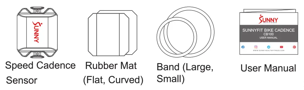 SUNNY CB100 Exercise Cycling 2 in 1 Cadence RPM Plus Speed Sensor