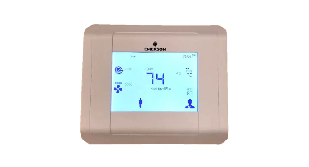 Emerson Programmable Touchscreen Thermostat 810-1600 User Manual