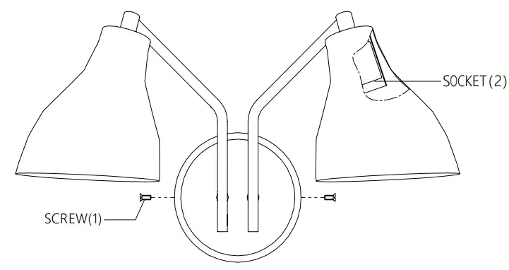 MERIDIAN M90075MBKNB 2-Light Wall Sconce in Matte Black with Natural Brass