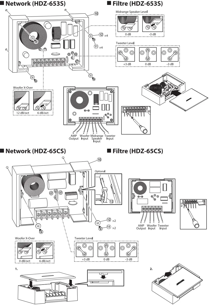 ALPINE HDZ 653S Status Series 3 Way Slim Fit Component System - INSTALLATION 2