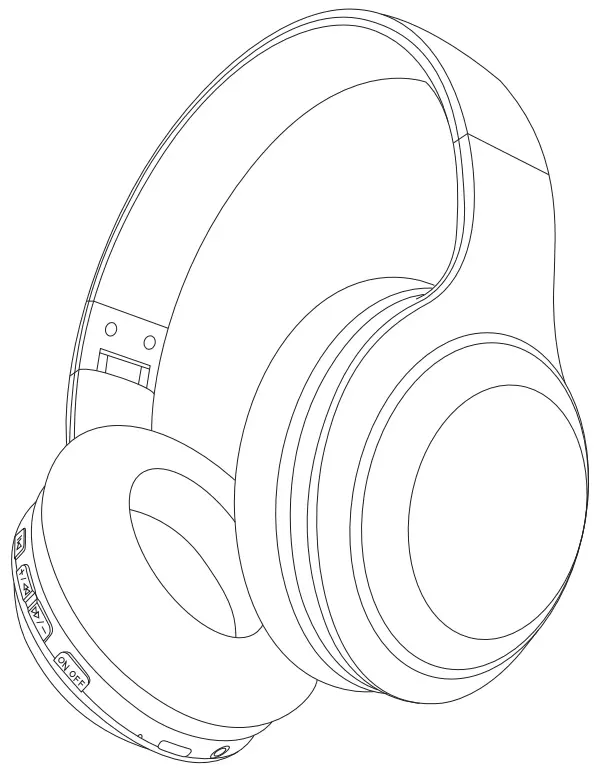 anko 42968313 Bluetooth Over-Ear Headphone