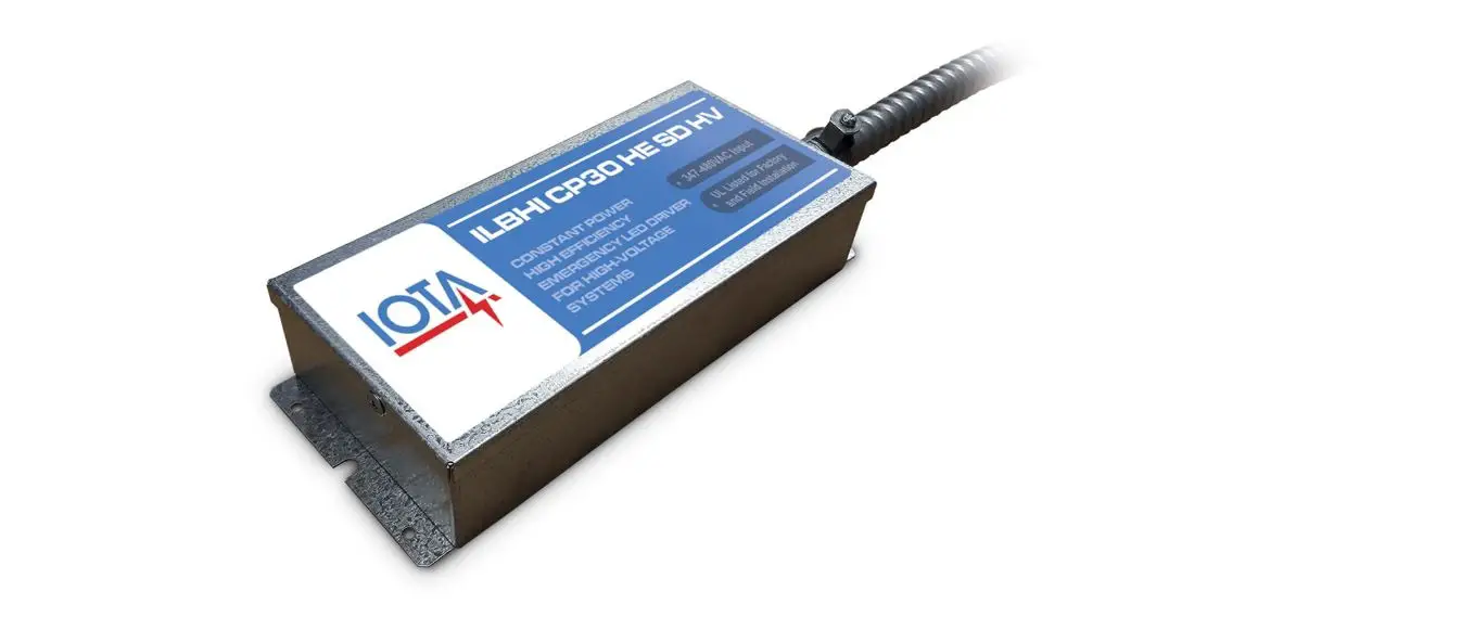 Iota Ilbhi Sp24 2h He Sd Hv Emergency Led Driver Instruction Manual