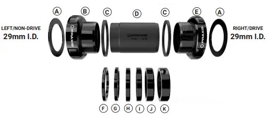 PRAXIS-BSA-DUB-Road-or-MTB-Bottom-Bracket-fig-1