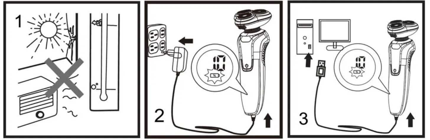 timberk T-SHR62LDW Electric Shaver 3