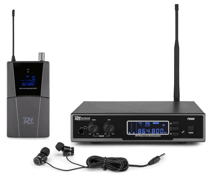 Power Dynamics PD800 In Ear Monitoring System UHF