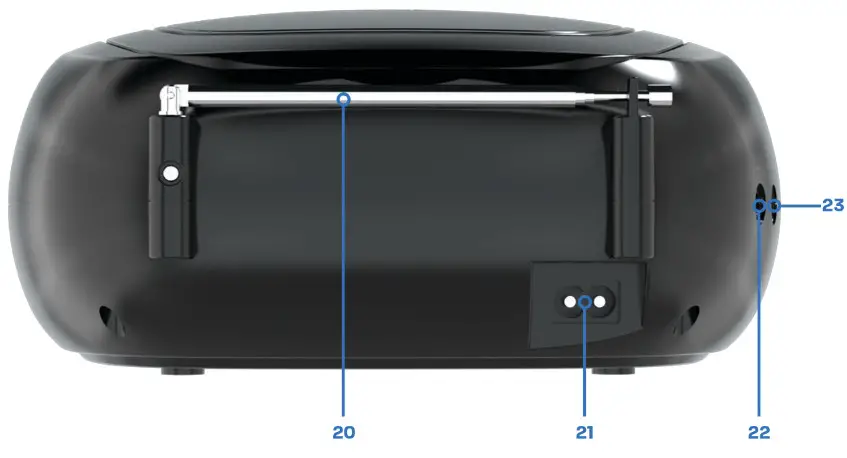 AZATOM Zenith Z4 DAB and FM Radio CD Boombox with Full Color Display and Bluetooth-20
