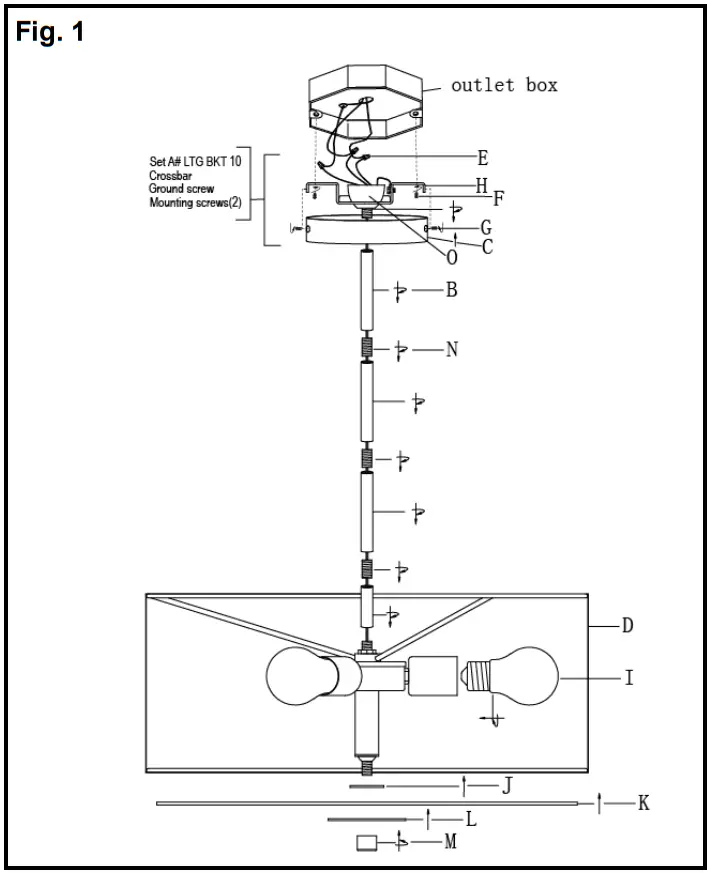 George Kovacs P5743 084 Grid Semi Flush Mount Ceiling Light - MOUNTING THE FIXTURE