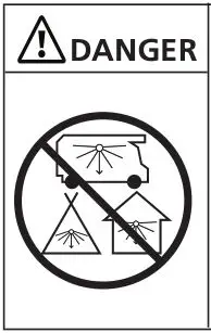 Mr.Heater MH4GC Portable Radiant Golf Cart Heater - DANGER
